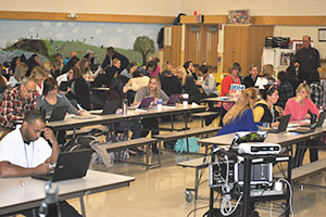 Teachers work to hone the District's North Star during a November Superintendent's Conference Day.