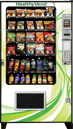 white vending machine