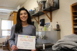Alumnus Naya Vasquez wins first place in Safe Homes poster contest