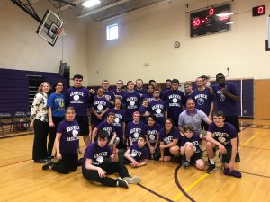 Group photo of the unified basketball team
