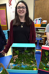 MS Gold team student created a rainforest diorama - 4