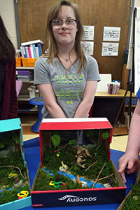 MS Gold team student created a rainforest diorama - 7
