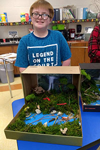 MS Gold team student created a rainforest diorama - 8