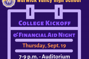 College Kick-Off & Financial Aid Night, Thursday, Sept. 19