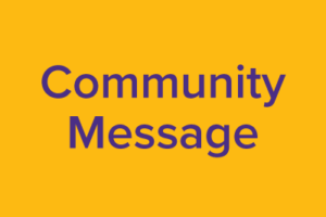 Community Message – Incident
