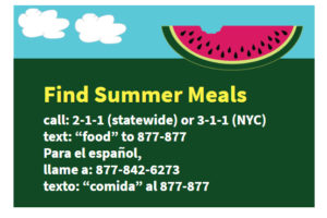 Summer meals available for kids and teens