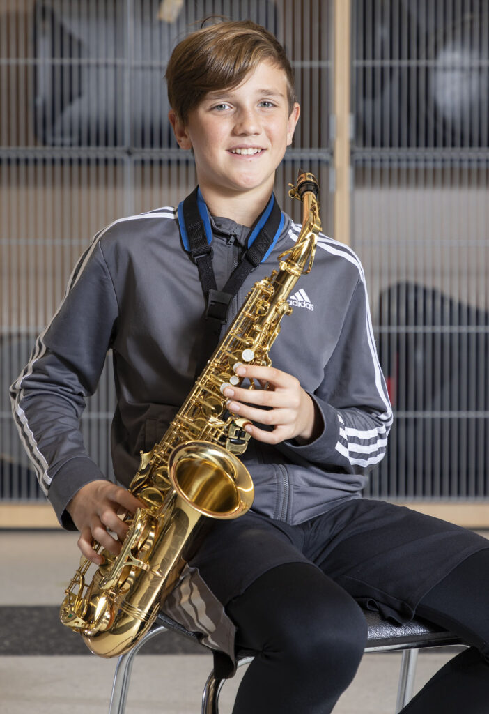 Artist of the Week Hank Wendell with his saxophone
