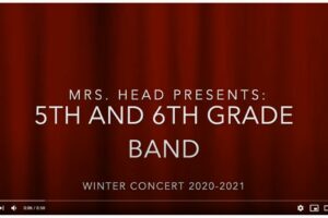 Winter Band Concert Video: Grades 5 & 6
