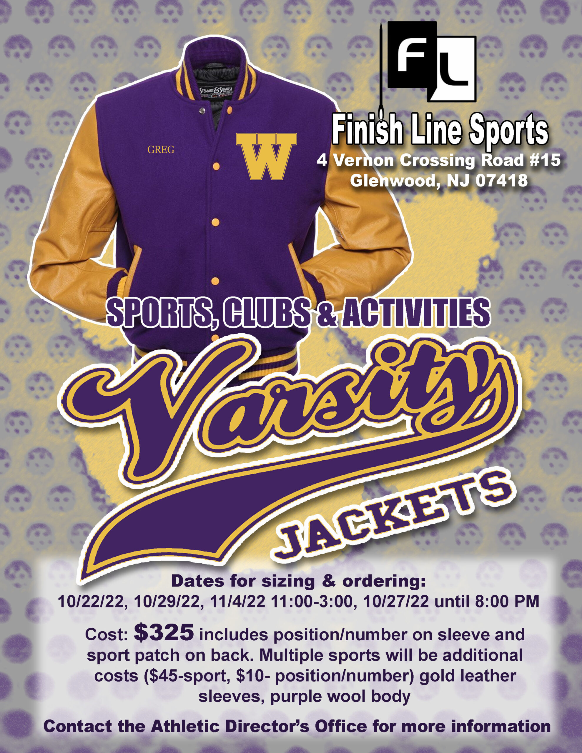 Order your Warwick sports, clubs, and activities varsity jacket : Warwick  Valley Central Schools
