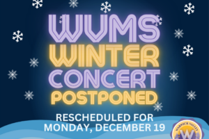 WVMS Grade 7 & 8 Winter Concert postponed
