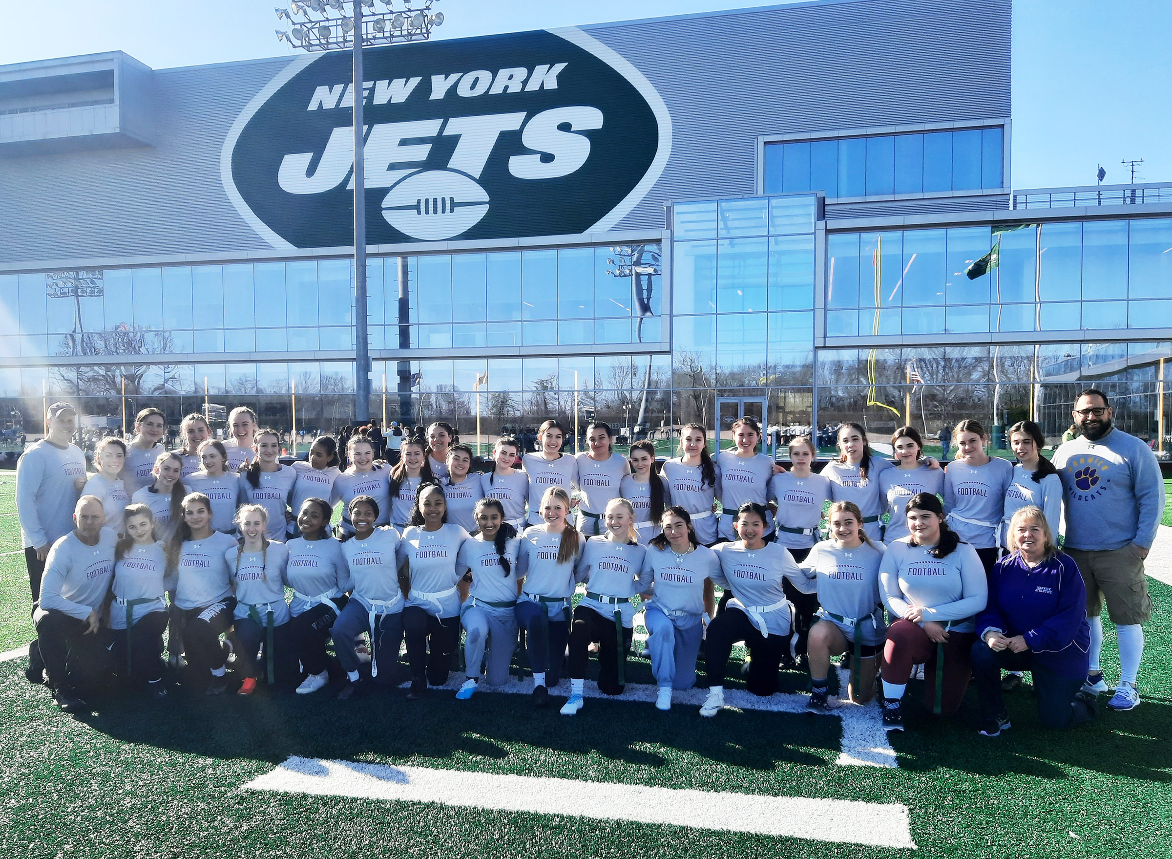 Warwick. Girls flag football kicks off in Wildcat Country