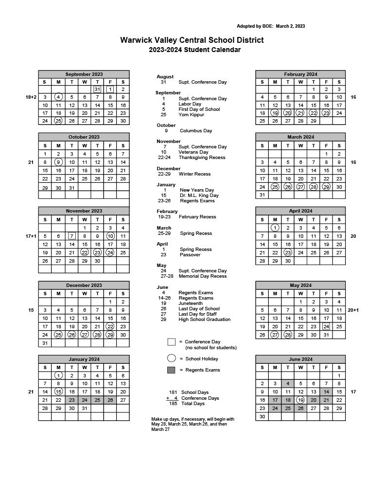 2024 2025 Warwick Schools Calendar Bobbe Chloris