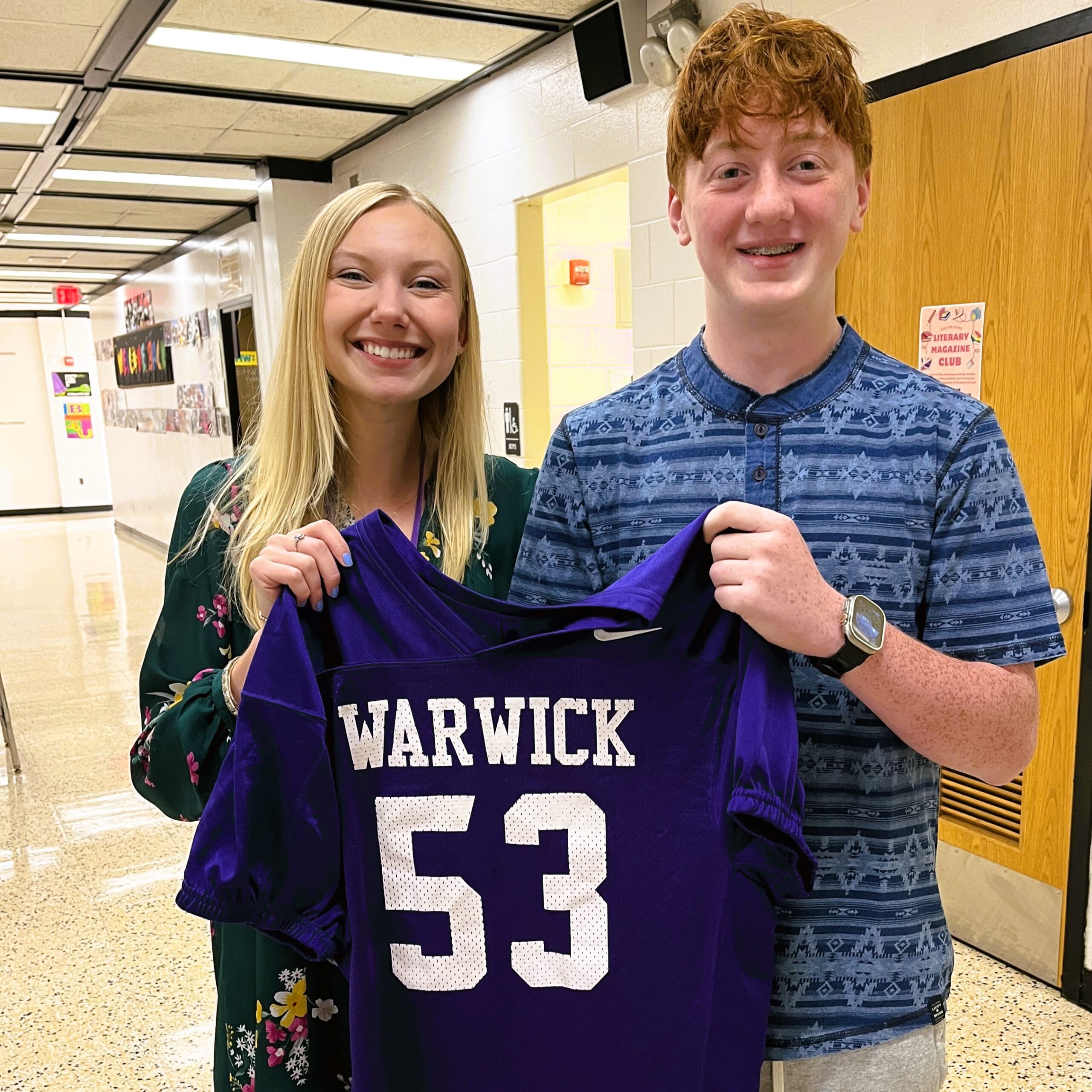 WVMS Wildcats tout teachers with personal jersey honors : Warwick Valley  Central Schools