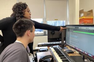 Portrait of a Graduate in Action: Music Production Class & Studio Music Club