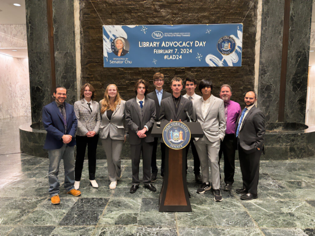 Warwick Valley High School Youth in Government students in Albany, N.Y.
