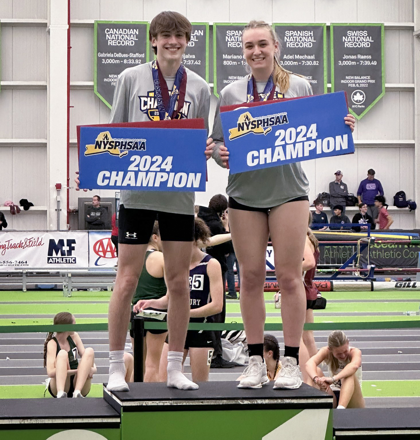 Lily Beattie And Luke Beattie Win Pole Vault State Championships 