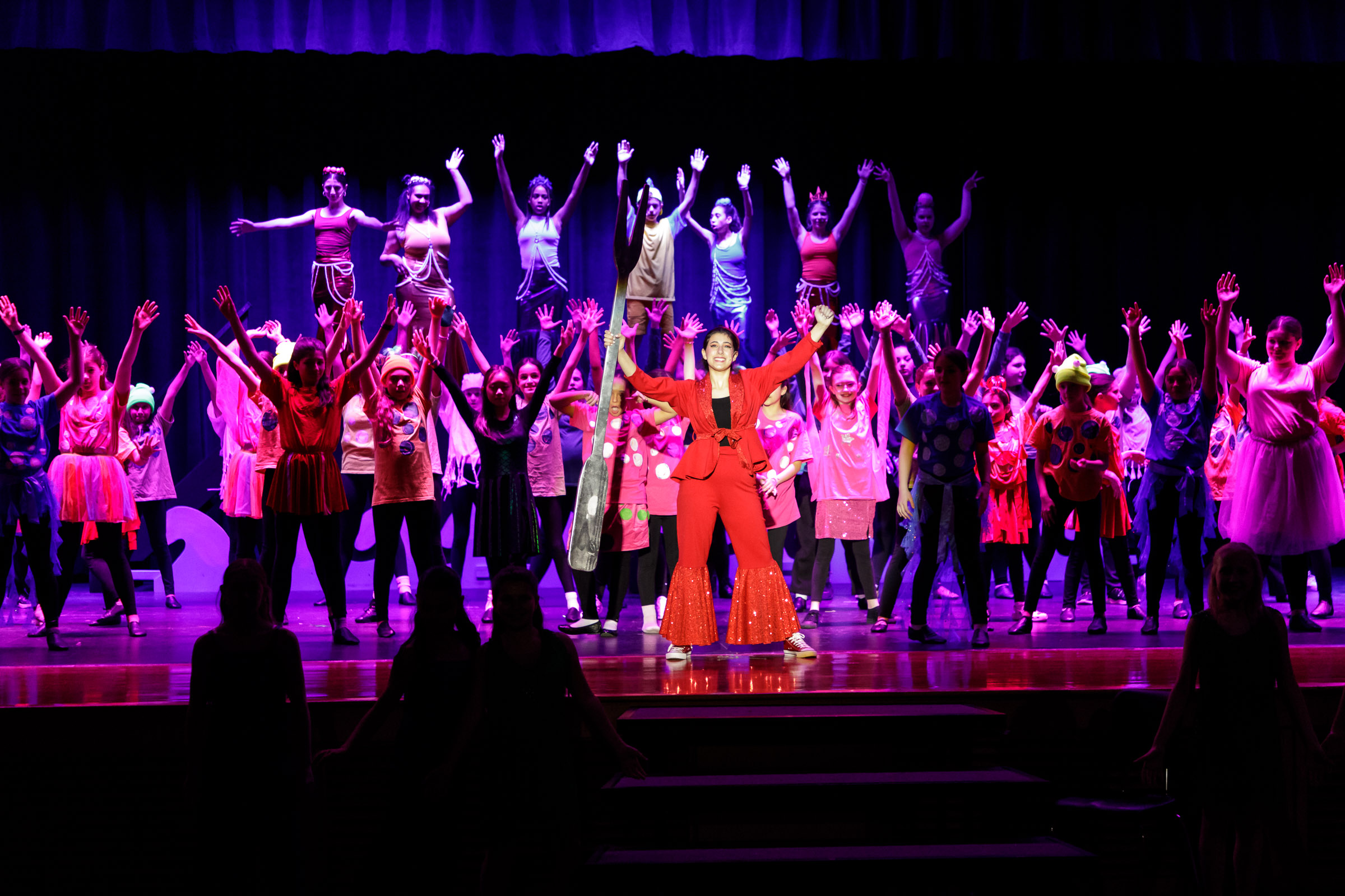 Warwick Valley Middle School Drama Club students perform in a dress rehearsal of "The Little Mermaid on April 16, 2024.