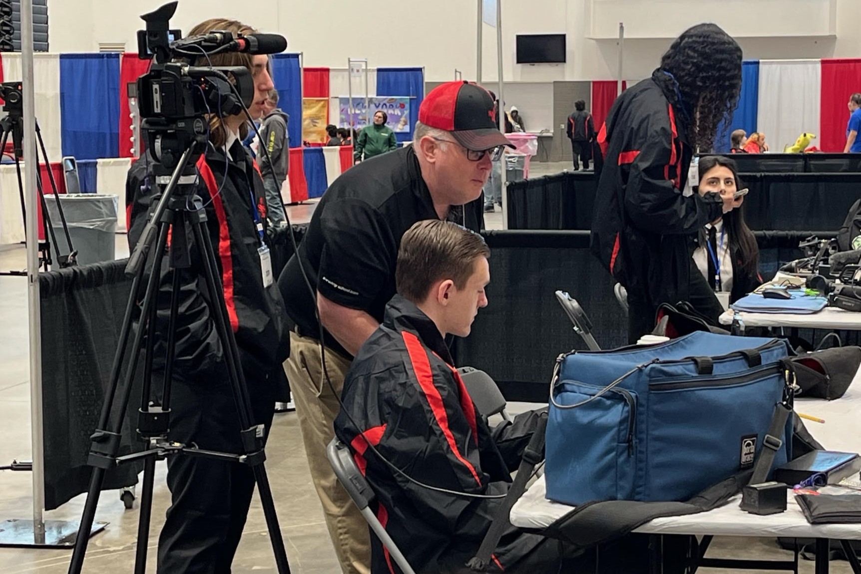 Digital video students during the New York State SkillsUSA competition.