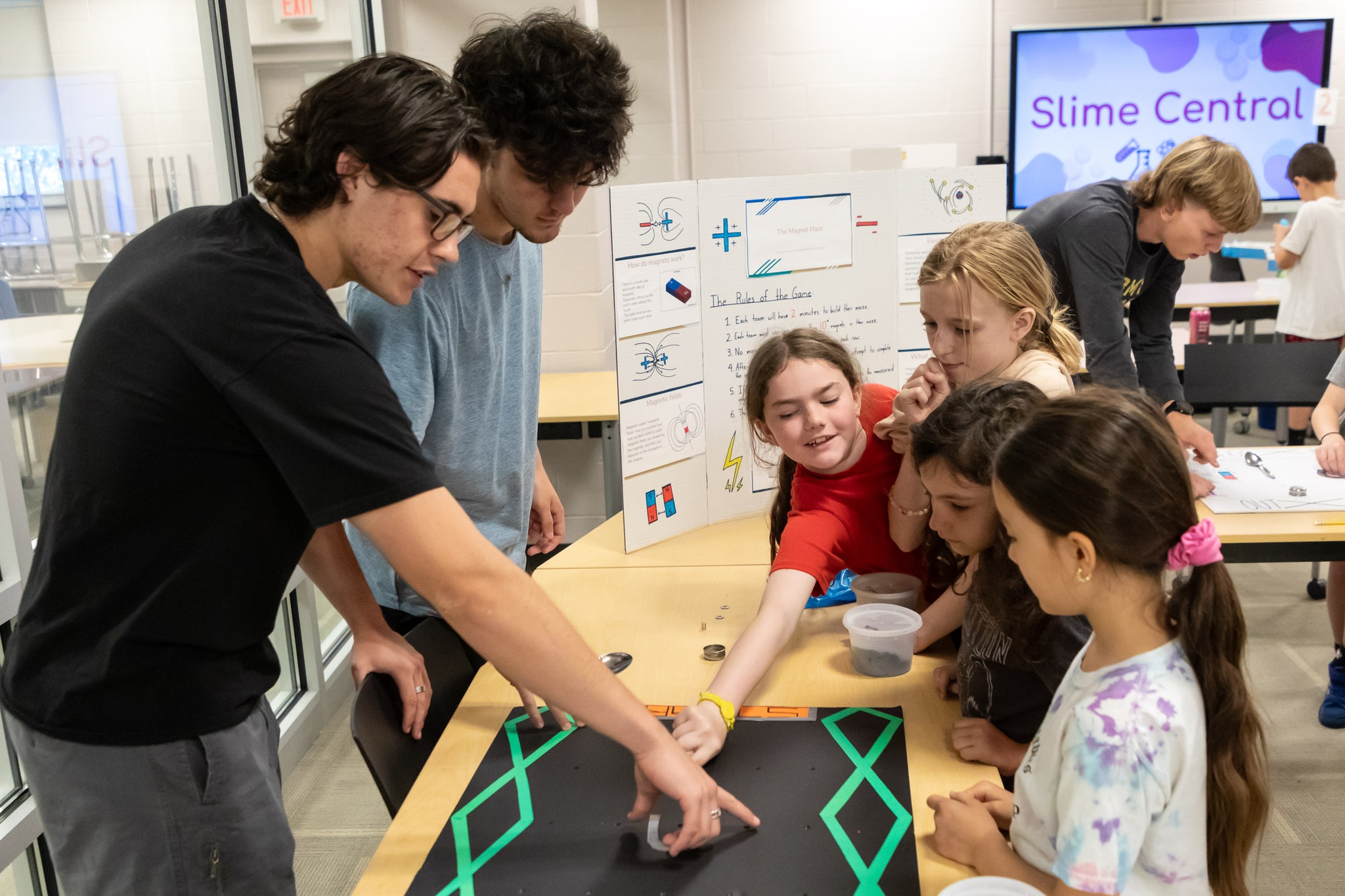 Sanfordville Elementary School PIE 3-4 students participate in STEM projects created by students in the Warwick Valley High School AP calculus class.