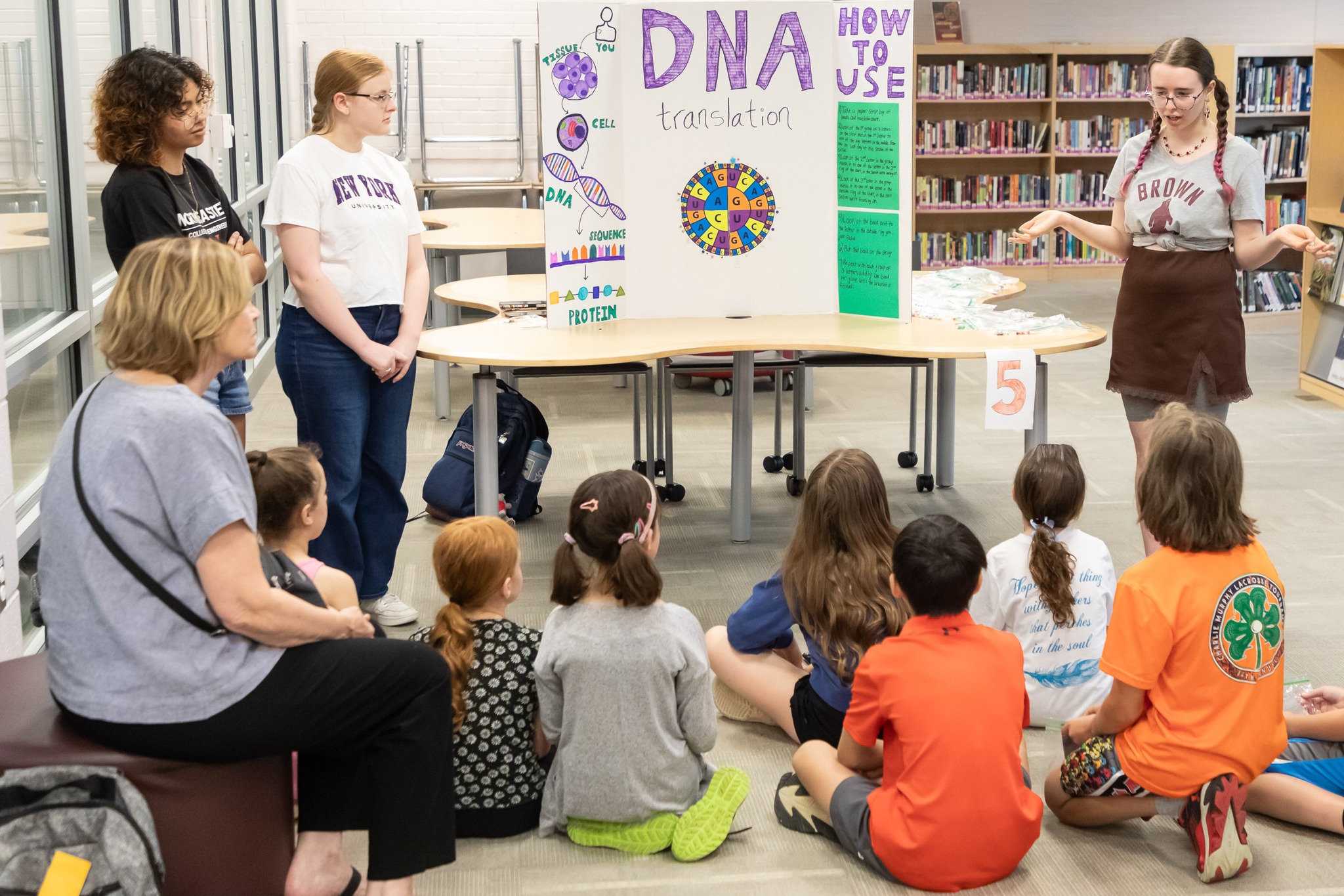 Sanfordville Elementary School PIE 3-4 students participate in STEM projects created by students in the Warwick Valley High School AP calculus class.