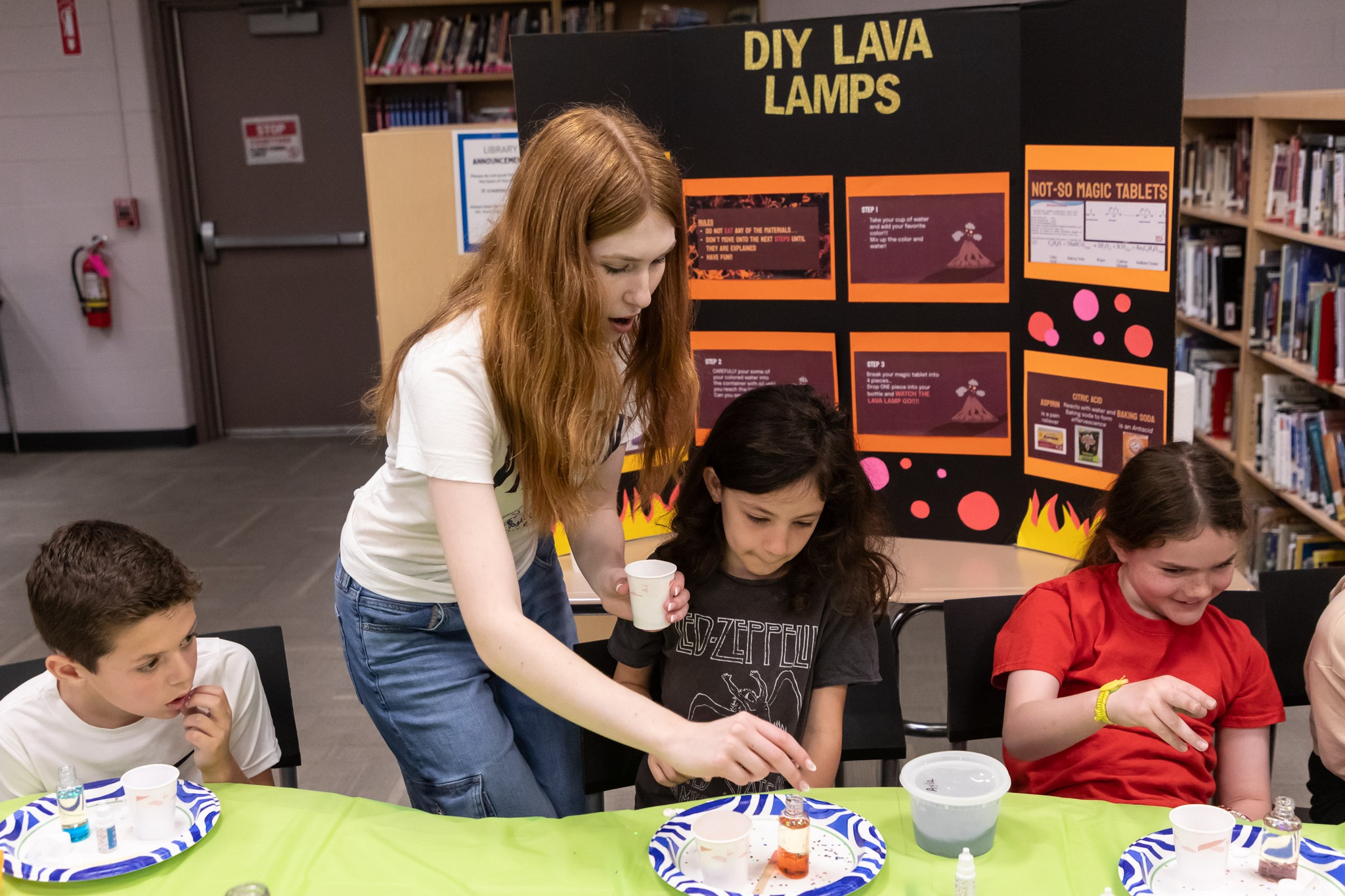 Sanfordville Elementary School PIE 3-4 students participate in STEM projects created by students in the Warwick Valley High School AP calculus class.