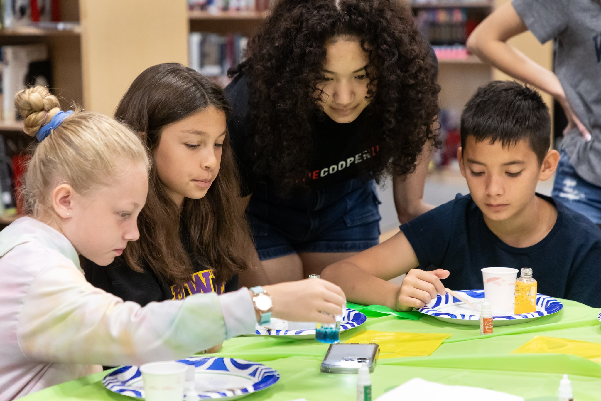 Sanfordville Elementary School PIE 3-4 students participate in STEM projects created by students in the Warwick Valley High School AP calculus class.