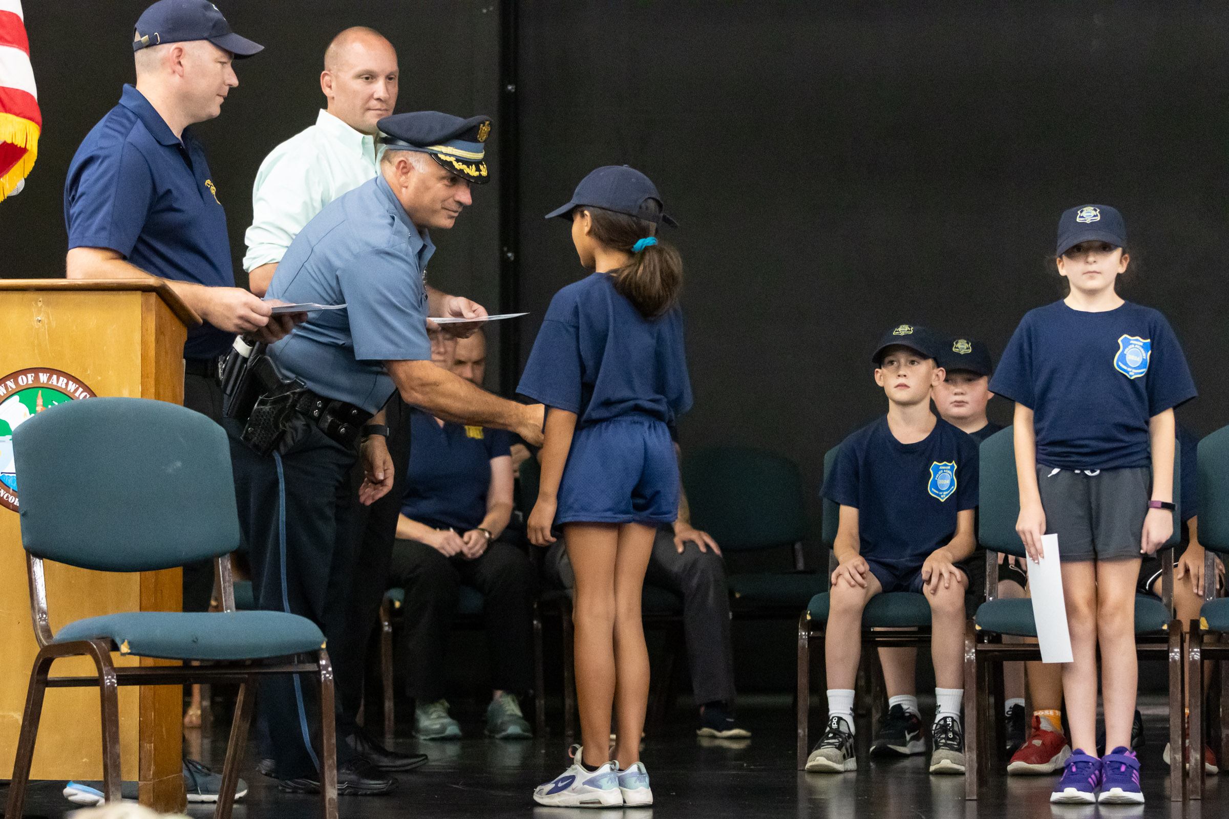 Town of Warwick Junior Police Academy graduation at Mountain Lake Park on Aug. 16, 2024.