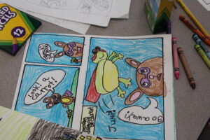 graphic novel created in summer enrichment class