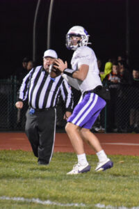 Warwick Senior Quarterback Brody Frederick throws an early Touchdown pass to Ryan Sullivan