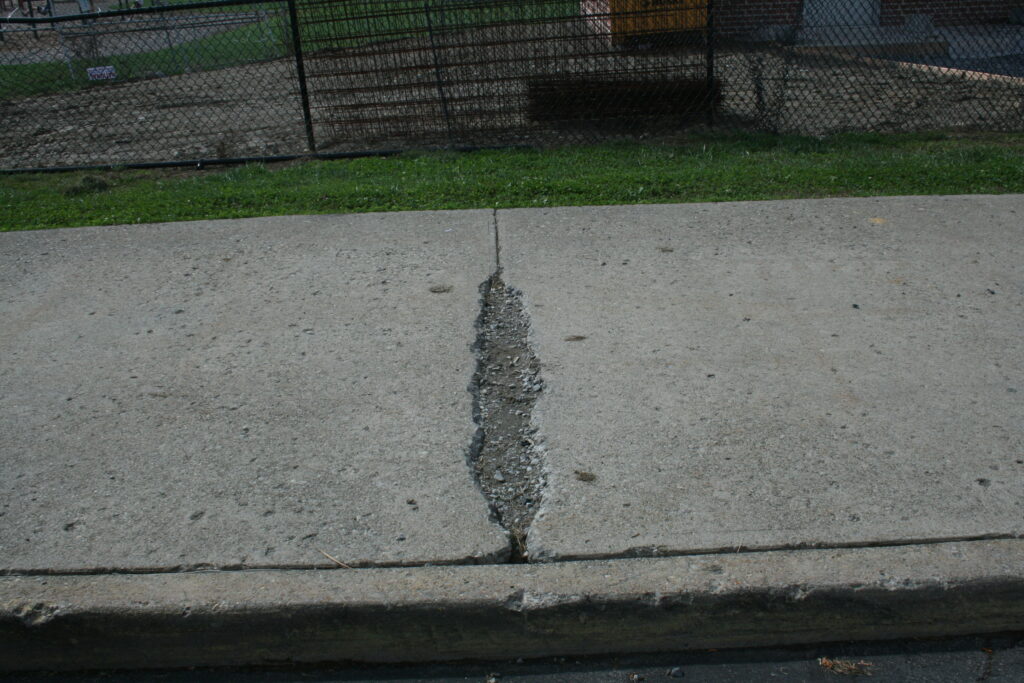 Sidewalk in need of repair