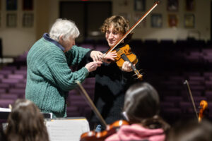 WVHS Chamber Orchestra Rehearses with Guest Conductor