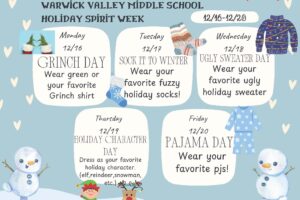 Holiday Spirit Week Starts Monday at WVMS