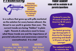 Steered Straight founder to present at Parent Academy