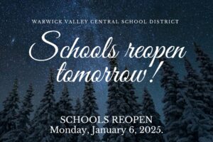 Schools reopen tomorrow, Monday, January 6, 2025