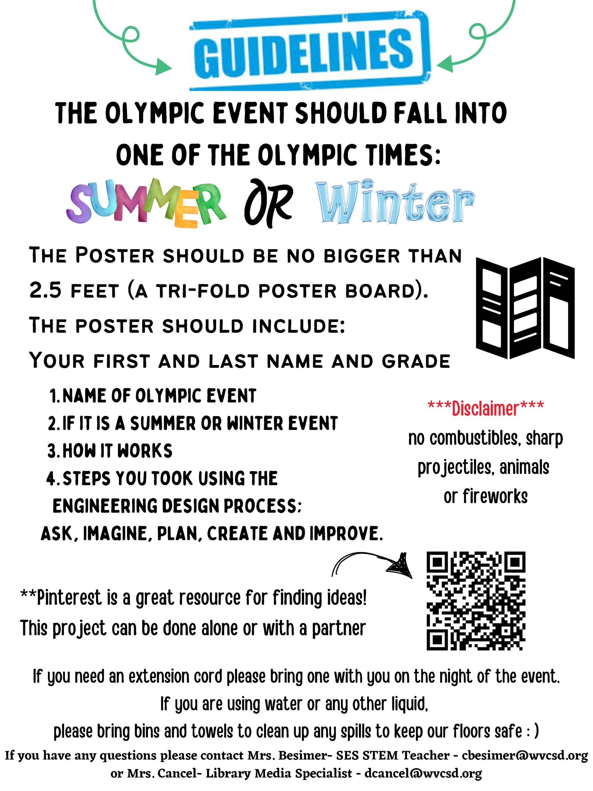 Page 2 of SES STEM Olympics flyer, which includes the same copy as the webpage. 