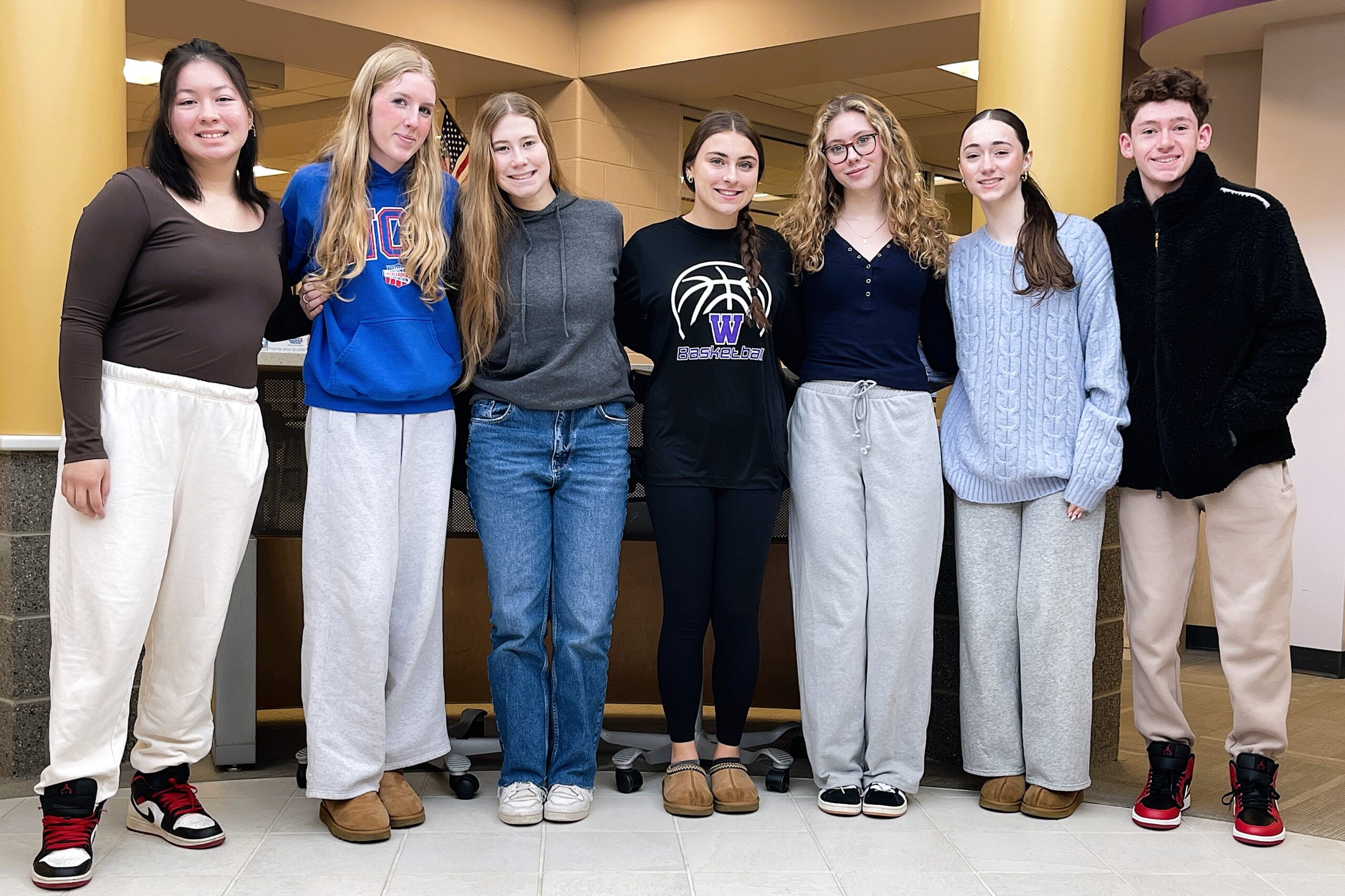 Senior members of the Warwick Valley High School science research program pose for a group photo