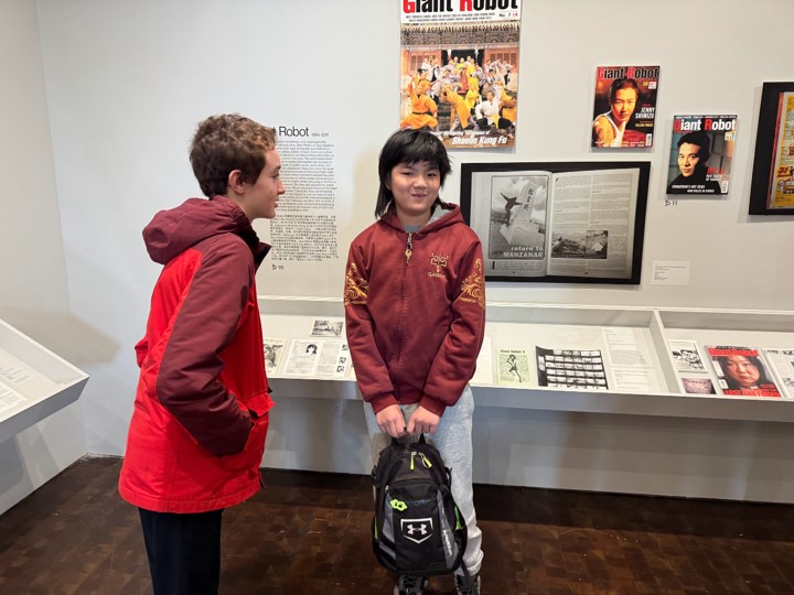 Students in Ms. Ping's Mandarin Chinese class visit the MOCA museum.